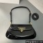Prada Patent leather shoulder bag 1BD345 Black 2024