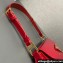 Prada Patent leather shoulder bag 1BD345 Red 2024