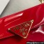 Prada Patent leather shoulder bag 1BD345 Red 2024