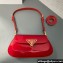 Prada Patent leather shoulder bag 1BD345 Red 2024