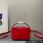 Prada Odette patent leather mini-bag 1BH206 Red 2024
