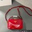 Prada Odette patent leather mini-bag 1BH206 Red 2024