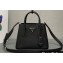 Prada Double leather mini bag 1BG443 Black 2024