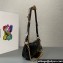 Prada Re-Edition 2002 medium leather shoulder bag 1BC221 Black 2024