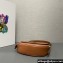 Prada Arqué leather shoulder bag with flap 1BD365 Brown 2024