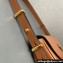 Prada Arqué leather shoulder bag with flap 1BD365 Brown 2024