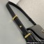 Prada Arqué leather shoulder bag with flap 1BD365 Black 2024