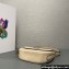 Prada Arqué leather shoulder bag with flap 1BD365 Beige 2024