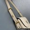 Prada Arqué leather shoulder bag with flap 1BD365 Beige 2024