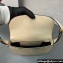 Prada Arqué leather shoulder bag with flap 1BD365 Beige 2024