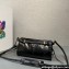 Prada Small leather shoulder bag 1BH215 Black 2024