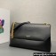 Prada Large leather shoulder bag 1BD368 Black 2024