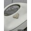 Prada Medium leather handbag 1BA421 White 2024
