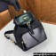 Prada Medium Re-Nylon and brushed leather backpack Bag 1BZ074 Black 2024