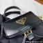 Prada Small Re-Nylon and brushed leather backpack Bag 1BZ075 Black 2024