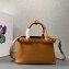 Prada Buckle small leather handbag with double belt 1BA418 Brown 2024