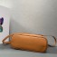 Prada Buckle small leather handbag with double belt 1BA418 Brown 2024