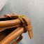 Prada Buckle small leather handbag with double belt 1BA418 Brown 2024
