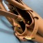 Prada Buckle small leather handbag with double belt 1BA418 Brown 2024