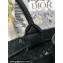 Dior Small Book Tote Bag in Black D-Lace Butterfly Embroidery with 3D Macramé Effect 2024