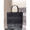 Dior Medium Book Tote Bag in Black D-Lace Butterfly Embroidery with 3D Macramé Effect 2024
