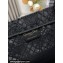 Dior Medium Book Tote Bag in Black D-Lace Butterfly Embroidery with 3D Macramé Effect 2024