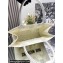 Dior Medium Book Tote Bag in White D-Lace Butterfly Embroidery with 3D Macramé Effect 2024