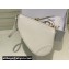 Dior Saddle Shoulder Pouch Bag in White Goatskin 2024