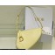 Dior Saddle Shoulder Pouch Bag in Yellow Goatskin 2024