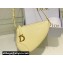 Dior Saddle Shoulder Pouch Bag in Yellow Goatskin 2024