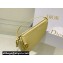 Dior Saddle Shoulder Pouch Bag in Yellow Goatskin 2024