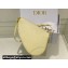 Dior Saddle Shoulder Pouch Bag in Yellow Goatskin 2024