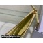Dior Saddle Shoulder Pouch Bag in Yellow Goatskin 2024