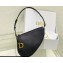 Dior Saddle Shoulder Pouch Bag in Black Goatskin 2024