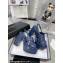 Chanel Patent Crumpled Lambskin Platform Sandals G45016 Blue 2024
