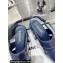 Chanel Patent Crumpled Lambskin Platform Sandals G45016 Blue 2024