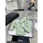 Chanel Patent Crumpled Lambskin Platform Sandals G45016 Light Green 2024