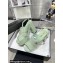 Chanel Patent Crumpled Lambskin Platform Sandals G45016 Light Green 2024