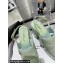 Chanel Patent Crumpled Lambskin Platform Sandals G45016 Light Green 2024