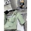 Chanel Patent Crumpled Lambskin Platform Sandals G45016 Light Green 2024