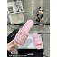 Chanel CC Logo Fabric Flat Mules Pink 2024