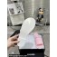 Chanel CC Logo Fabric Flat Mules Pink 2024