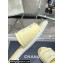 Chanel CC Logo Fabric Flat Mules Yellow 2024