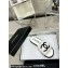 Chanel CC Logo Fabric Flat Mules White 2024