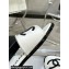 Chanel CC Logo Fabric Flat Mules White 2024