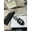 Chanel CC Logo Fabric Heel Mules Black 2024