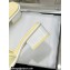 Chanel CC Logo Fabric Heel Mules Yellow 2024