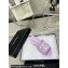 Chanel CC Logo Fabric Heel Mules Purple 2024
