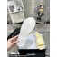Chanel Logo Fabric Flat Mules Yellow 2024