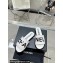 Chanel Logo Fabric Flat Mules White 2024